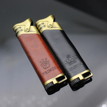 Fashion Business Leather Cigar Lighter Gift