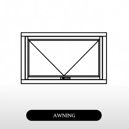 aluminum clad outward open wood window