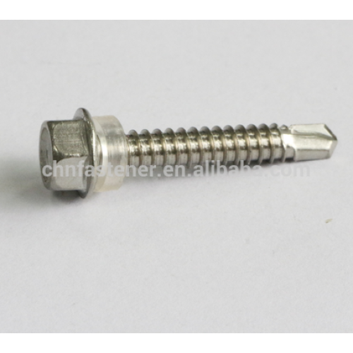 Hexagon flange head drilling screws DIN7504K