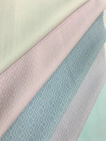 Polyester Cotton Tooling Jacquard Blended Dyed Fabric