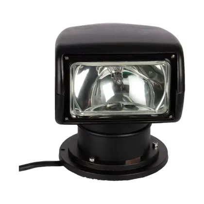 12V Marine Searchlight for Yacht Boat Ship with Remote Control and Halogen Bulbs