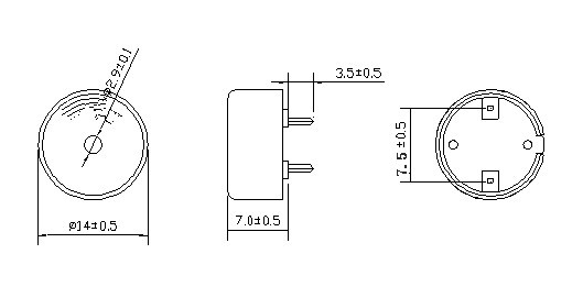 14mm buzzer pin type