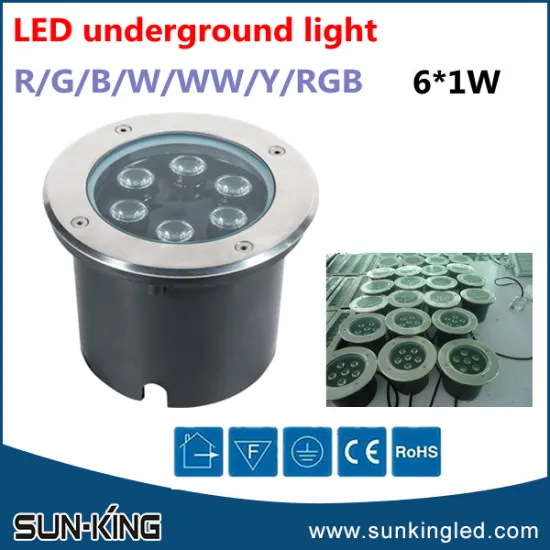 Good quality promotional buried ground mounted led driveway light 6W led rgb underground light with dmx512 control