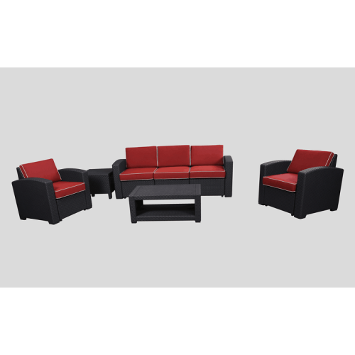 PP rattan sofa set for patio