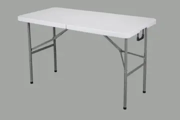 high quality 4ft solid white plastic folding table