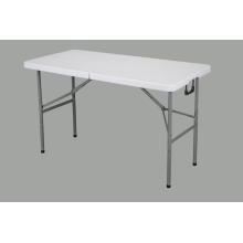 جودة عالية 4ft الصلبة طاولة بلاستيكية بيضاء قابلة للطي