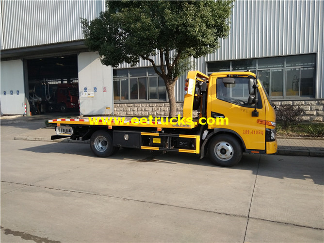 4ton Flatbed Car Towing Vehicles