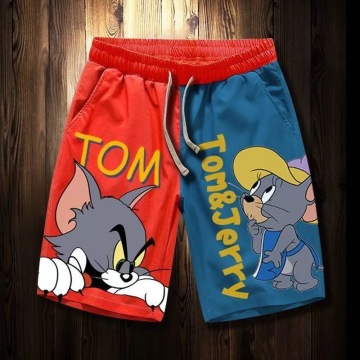 Diseño de dibujos animados impresos streetwear cortometrajes de baloncesto