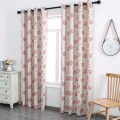 Floral blackout perforated printed curtains