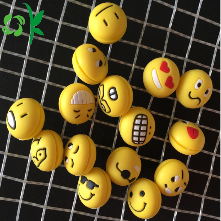 3D Sphere Emoji Tennis Dampeners Silicone Vibration Stopper