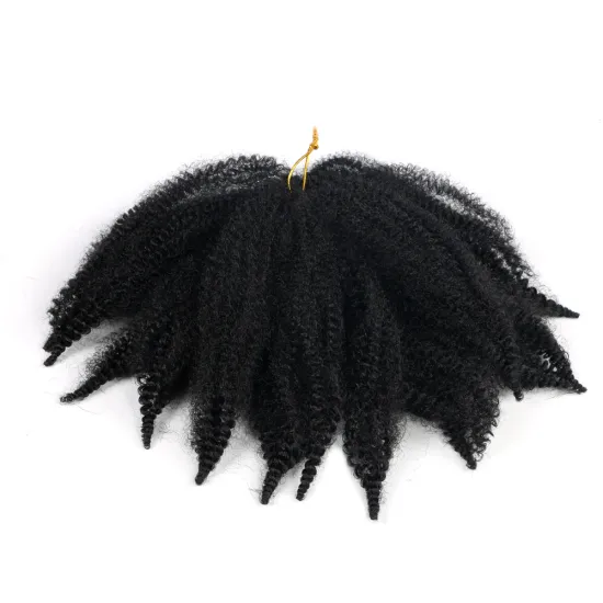 8 inch Synthetic Afro Kinky Marley braid Extension Soft Braiding Hair Crochet Braids Kinky Twist Hair