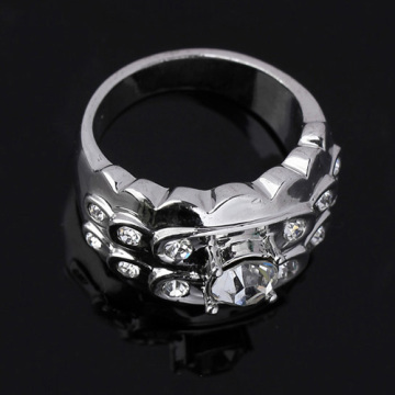 News Design Mens Full Zircon Rings Sterling Silver Ring Xld-293