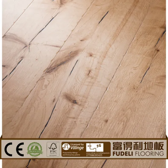 White oak three layer engineered wood flooring