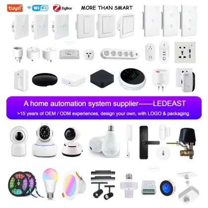 LEDEAST SD02-Z 400W Max 10A Light Wall Switch - Touch Panel Tuya Dimmer Smart Switch