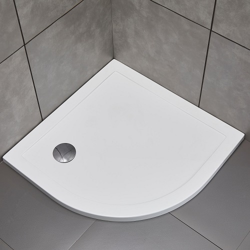 Quarter Round Shower Tray Sector Non-Slip Acrylic Shower Tray Manufactory