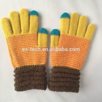 3 Fingertips Touch Screen Knit Magic Gloves for Smart Phone