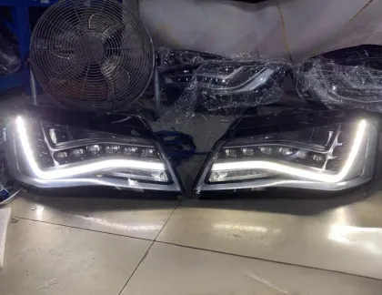 Original A8 Matrix Headlight - Dragon Ball LED Headlamp for 2011-2014 Audi S8 A8