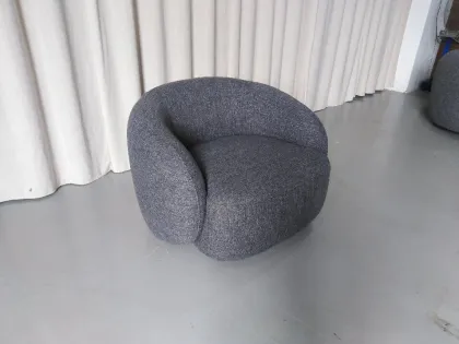 Single-person coarse cloth sofa