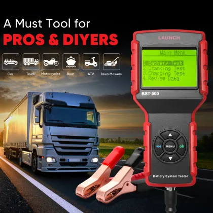 BST-500 12V Car Battery Tester: Your Ultimate Automotive Battery Analysis Solution