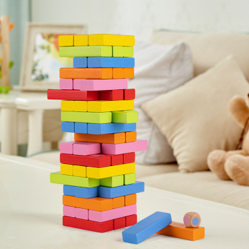 Hot Selling Educational Wooden Rainbow Stacking Blocks for Learning and Play