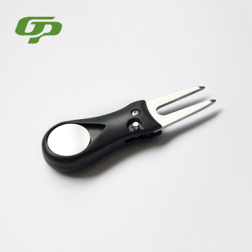 Golf Divot Repair Tool with Pop-up Button