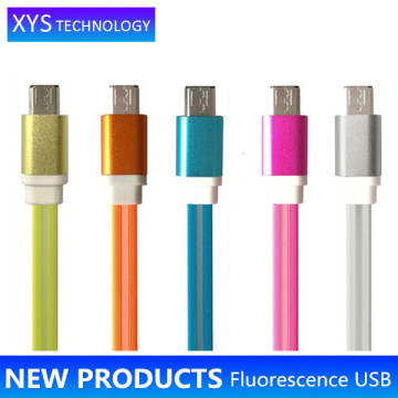 Dual Side USB Cable Cell Phone Smartphones, Fluorescence USB Cable Cell Phone Smartphones/