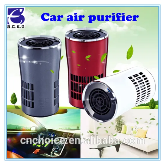 Industrial zone 15CFM plastic air purifier ionizer 3-speed mini car air cleaner for home toliet