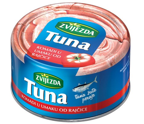 Línea de productos de latas de atún y sardina