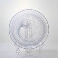 Wholesale White Cloudy Glass Plate Serving Dish Tableware