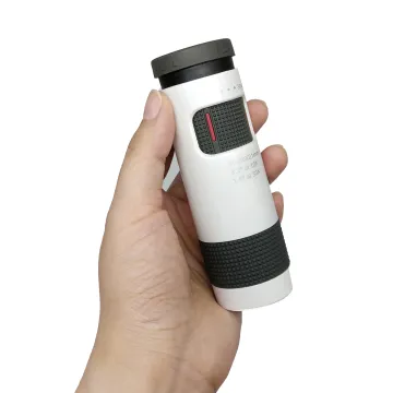 High Definition 10-30x21 White Zoom Telescope Monocular for Adults