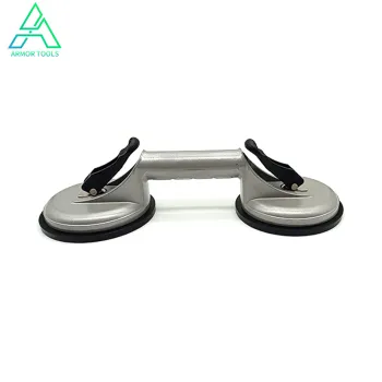 Professional Tile Lifter, Glass Handler, and Floor Gap Fixing Tool: Heavy Duty Aluminum Double Vacuum Plate with Handle