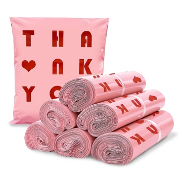 Clothing express packaging in plastic bags
