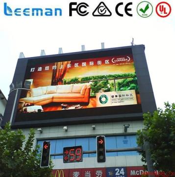 display visions led outdoor led clock time date temperature sign advertising double side full color led display