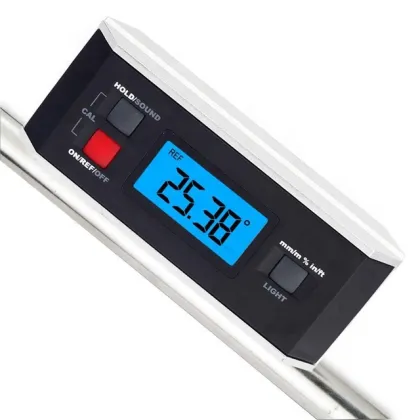 Digital Protractor, Angle Finder, Inclinometer: Magnetic V-Groove 0-360° Level Protractor