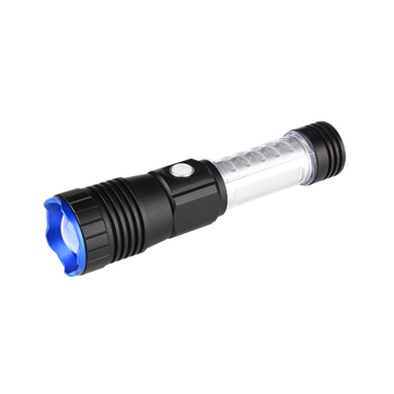 Aluminum 18650 Li-Ion Magnetic Charging Connector Portable 500LM Metal Work Flashlight with Zoom Function - Rechargeable Flashlight & Torch