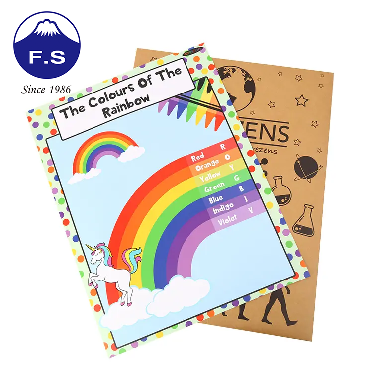 A2 Educational Kids Personalized Laminated Thick Art Paper