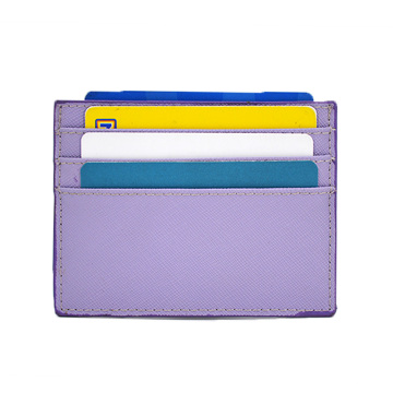 2019 New Fashion Pu Saffiano Leather Card Holder