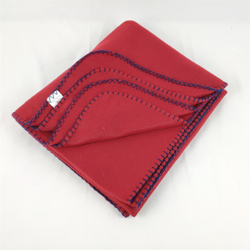 Recycled Double Fleece Red Blanket