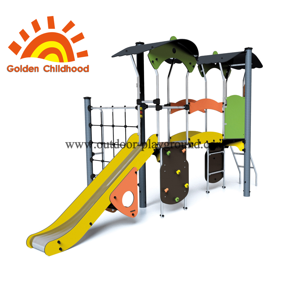 Panel Climbing Slide Outdoor Playground Facility For Children