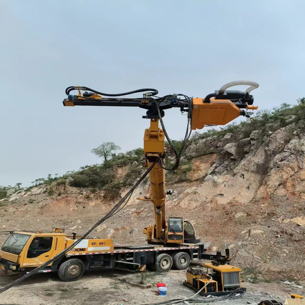 WGQK-180D crane modified slope drilling rig7