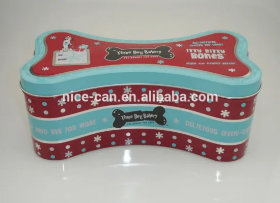 exquisite Bone Shaped Pet Food Tin Containers tin box