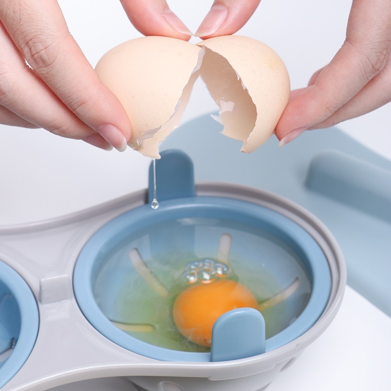 Microwave Egg Cooker PP Food Grade Egg Poacher Box Kitchen Tool