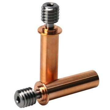 CR-6 SE Bi-Metal Heatbreak Upgrade Titanium Alloy Plated Copper Throat for 3D Printers