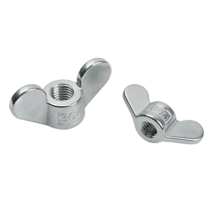 M4 Hot Sale Stainless Steel 304 Wing Nuts: Round Wings DIN315
