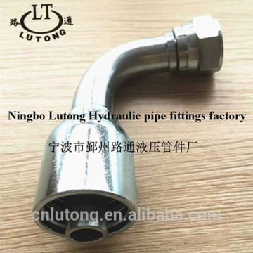 SAE J 514 SWAGED HYDRAULIC PIPE FITTINGS ZINC PLATE one piece 90 DEGREE JIC FEMALE 74 DEGREE CINE SEAT