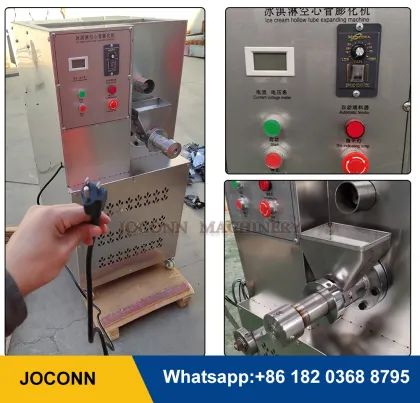 Hollow Tube Helado Suave Making Machine Rice Puffing Extruder