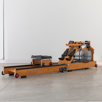 Wooden water resistance rower machine