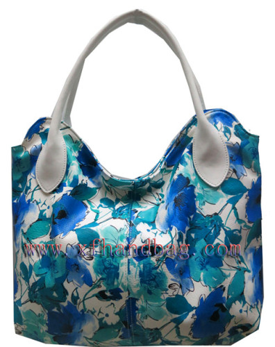 Newest Fashion Flower Print Handbag (XXF-A0861C)