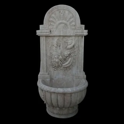Hand carving flower wall water fountains