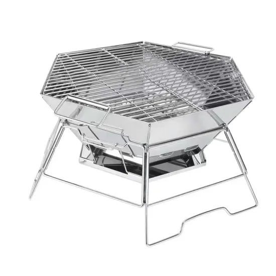 Outdoor Stainless Steel Foldable Portable bbq charcoal grill